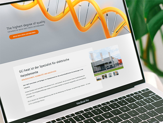 TYPO3 Website für GC-heat 