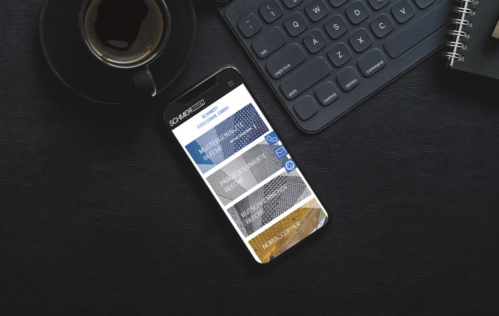 TYPO3 Website – Schmidt Edelstahl