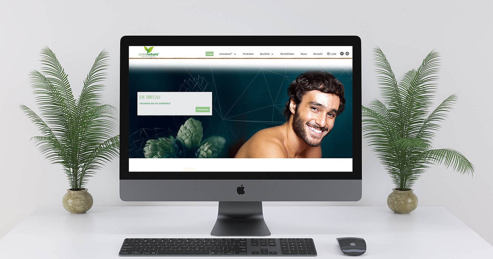 Typo3 Webseite cosnature titelbild