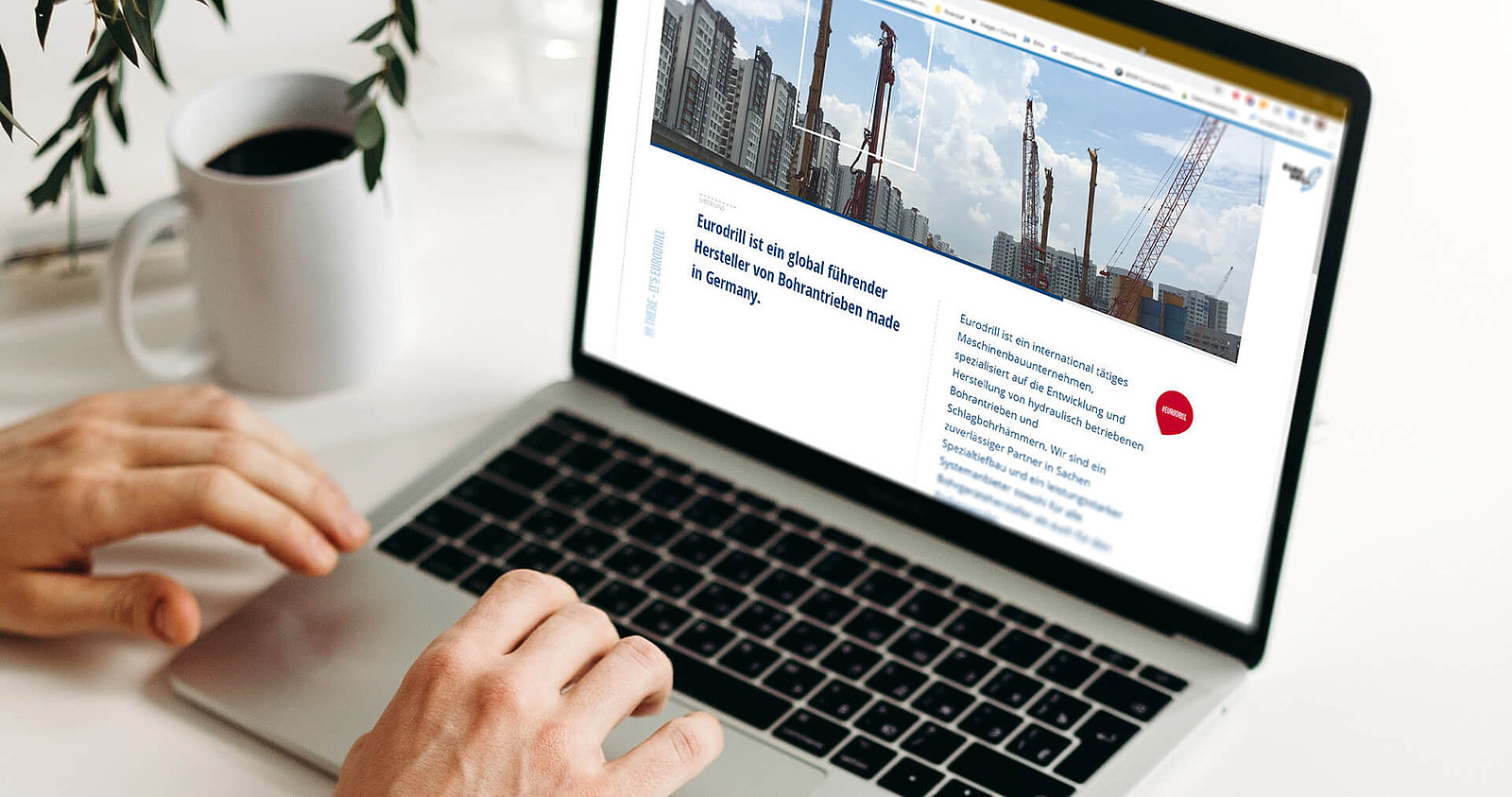 Typo3 Webseite Eurdrill Titelbild