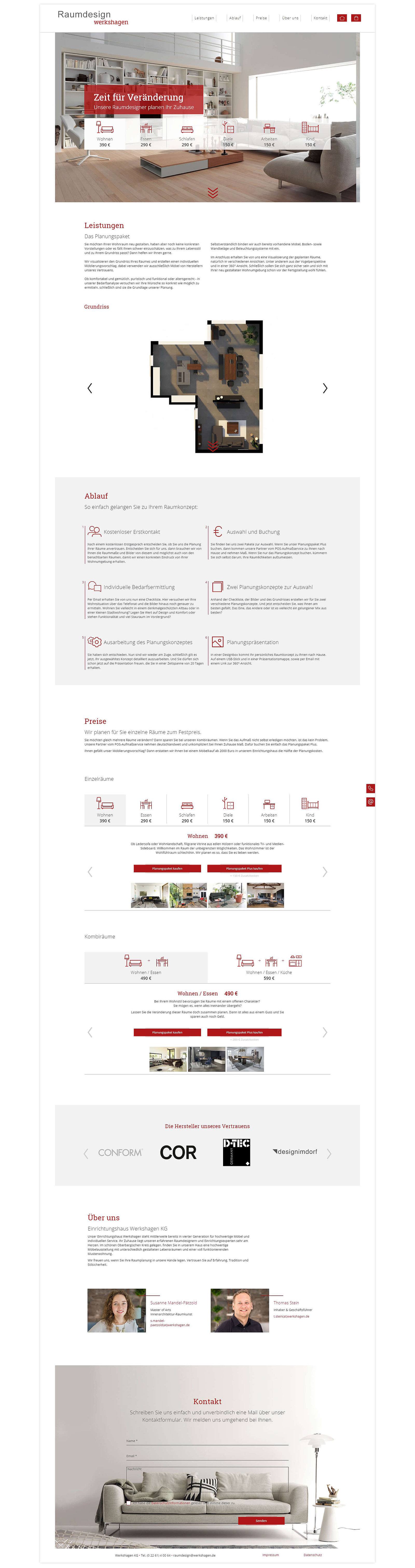 Typo3 One Page Werkshagen