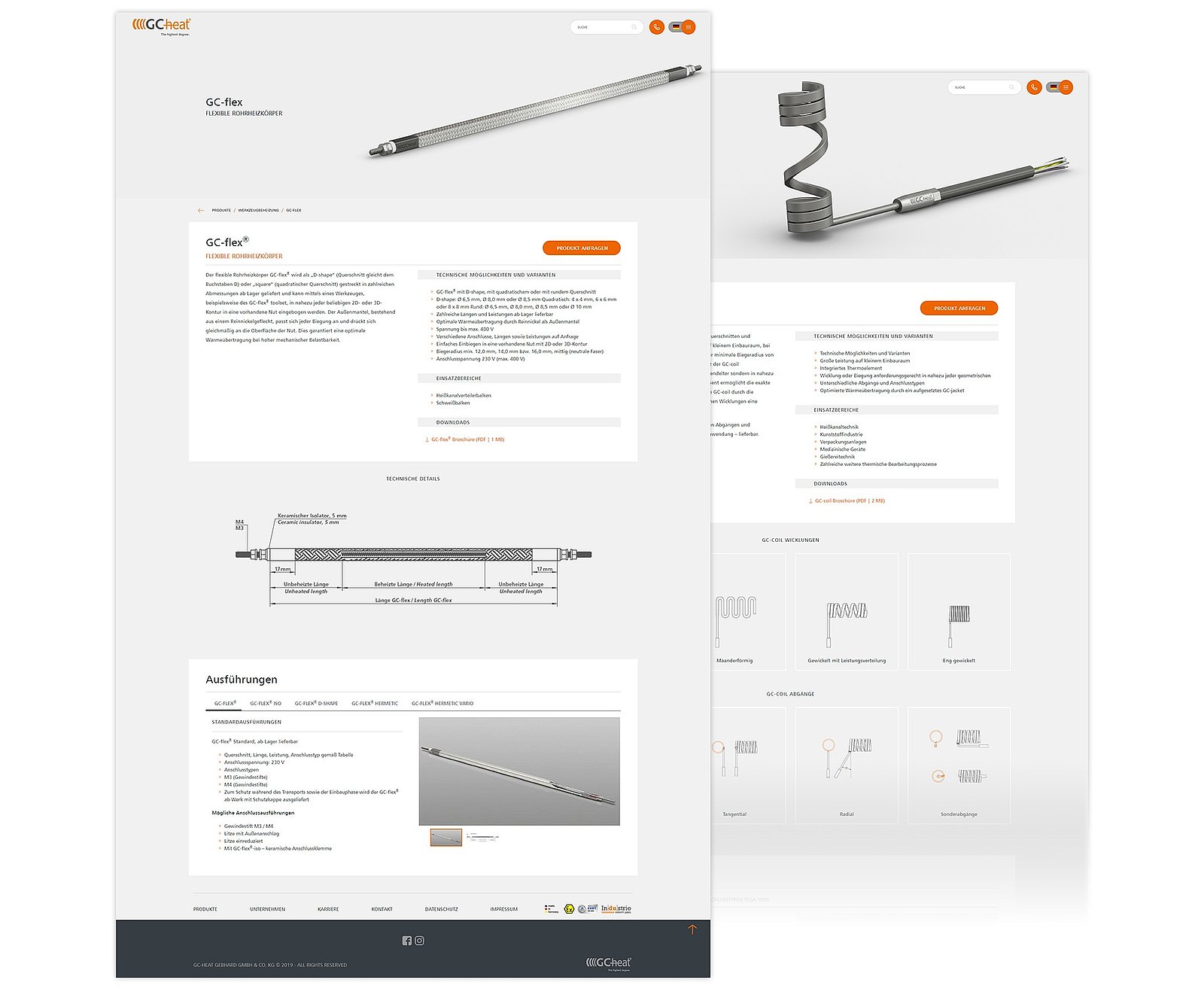 GC-heat TYPO3 Website